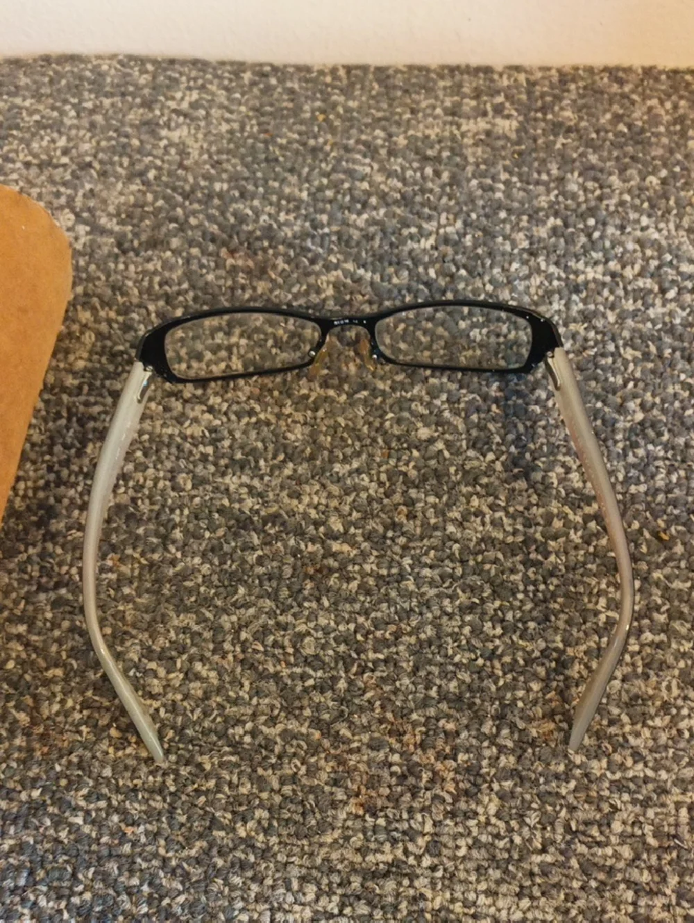 Armani Exchange Unisex Rectangular Glasses in Black and Silver